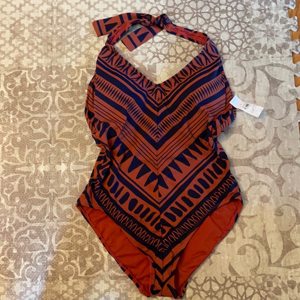NWT Loft halter swimsuit as 12
